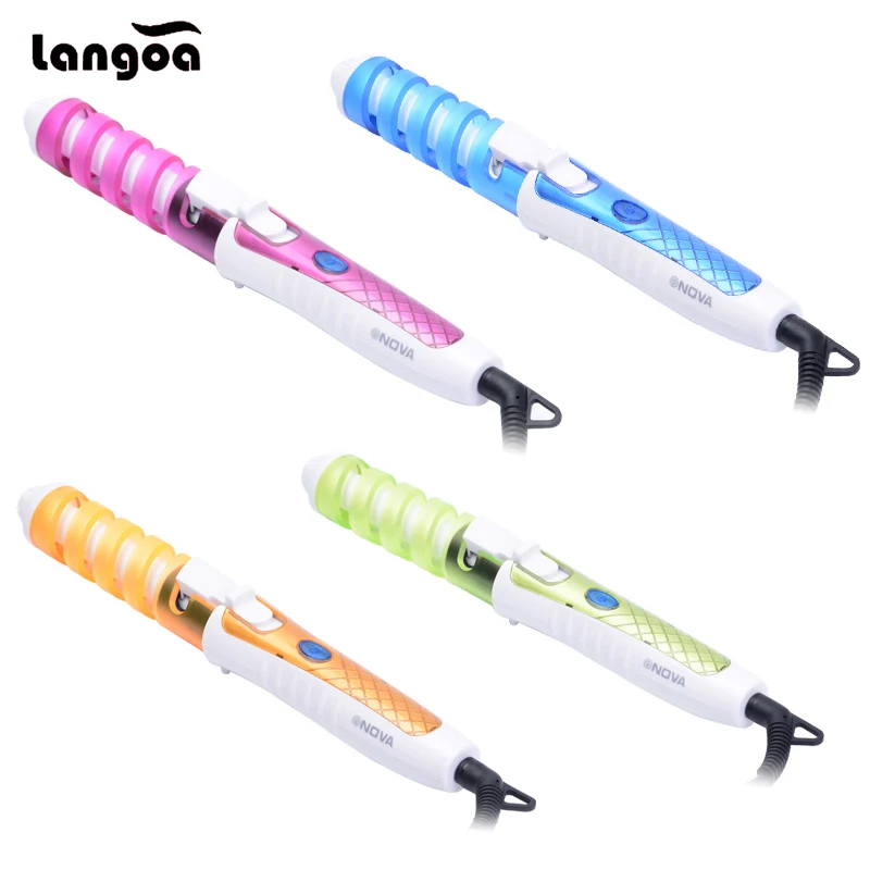 

Electric Magic Hair Styling Tool Pro Spiral Curling Iron Rizador De Pelo Hair Curler Roller Wand Curl Styler Eu Plug