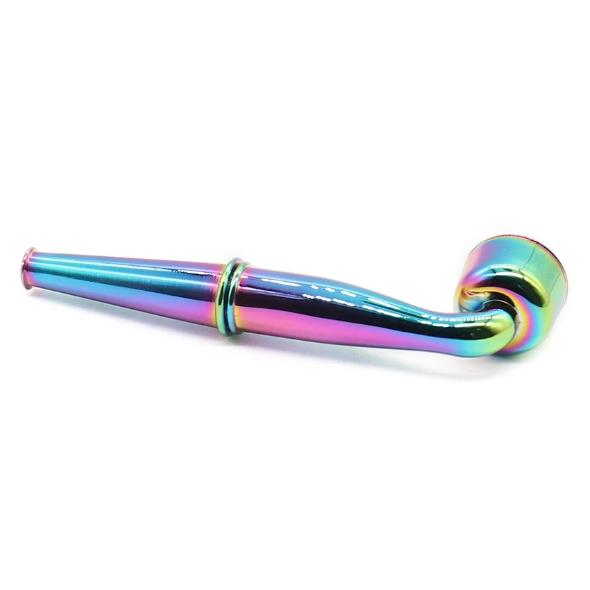 Прямая поставка металлическая трубка для курения с крышкой Подарочный табак
