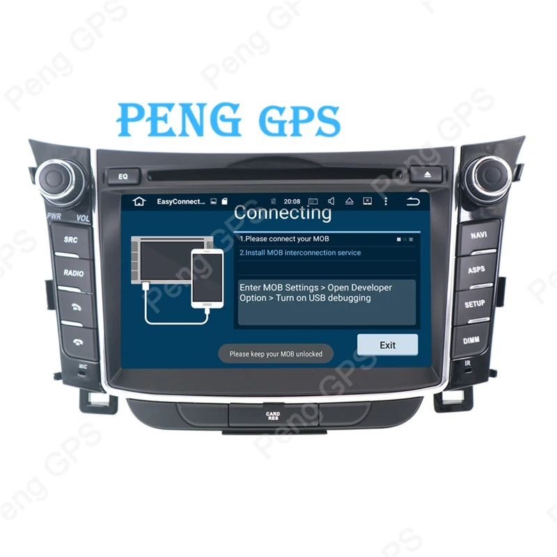 Автомобильный плеер на Android 9 GPS навигация для Hyundai I30 Elantra GT 2012 + 2DIN автомобильный CD