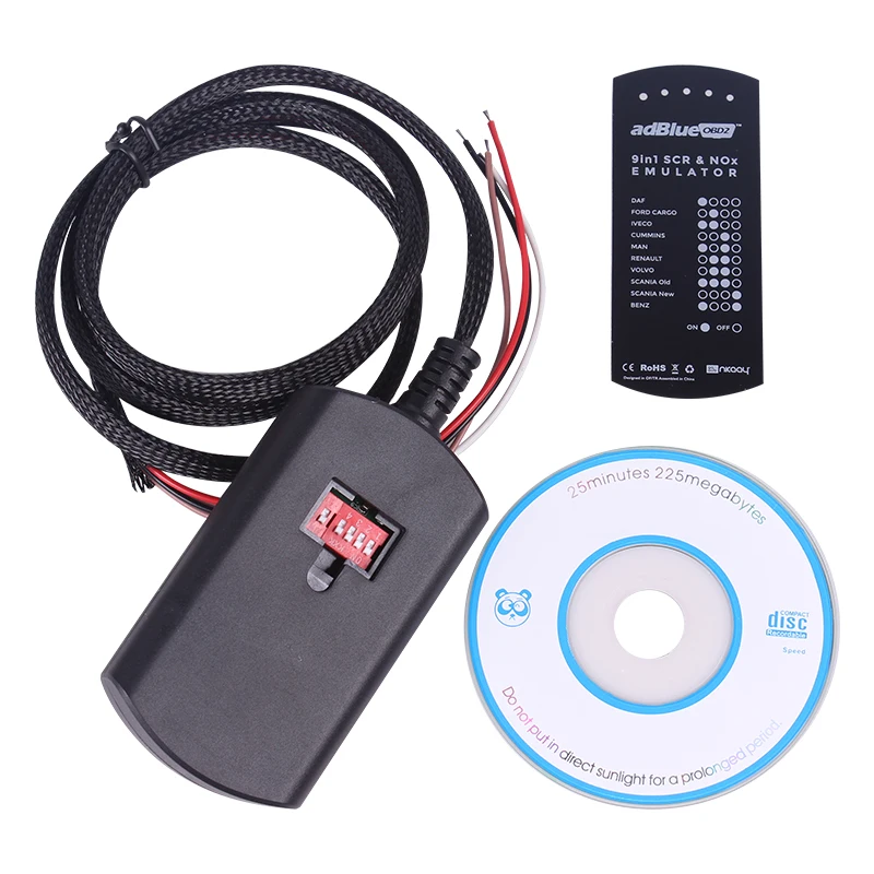 Грузовик AdBlue Эмулятор 9 в 1 с датчиком Nox для M-AN/MB/SCANIA/IVECO/DAF/VOLVO/RENAULT/FORD/CUMMINS AdBlueOBD2