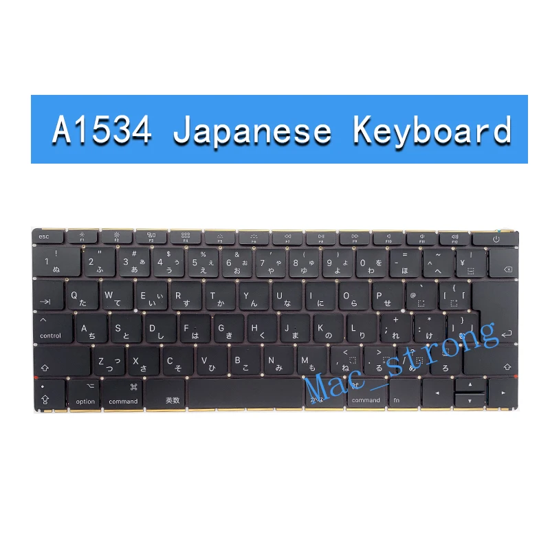 Совершенно новая Оригинальная клавиатура A1534 12 дюймов JP/FR/SP/TR для Macbook Pro