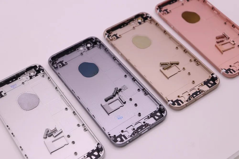 С логотипом 6g 6s корпус для iPhone 6 задняя крышка батарейного отсека дверь Чехол