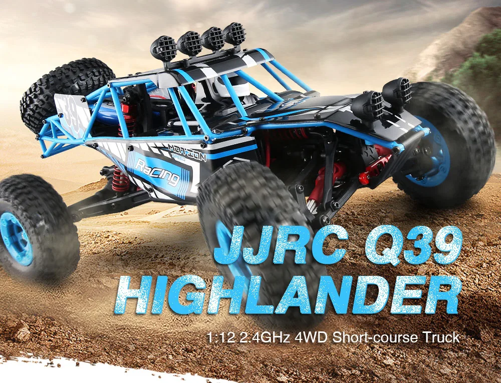 JJRC Q39 4WD RC Автомобиль 2,4G дистанционное управление 1:12 Электрический 40 км/ч RC игрушки RC монстр грузовик игрушка Рок Гусеничный внедорожный Радиоуправляемый автомобиль, игрушки