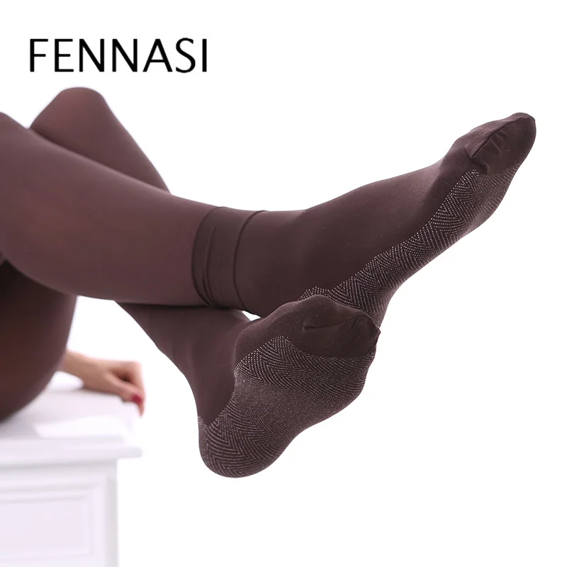 Женские хлопковые носки FENNASI черные теплые короткие с принтом в стиле пэчворк