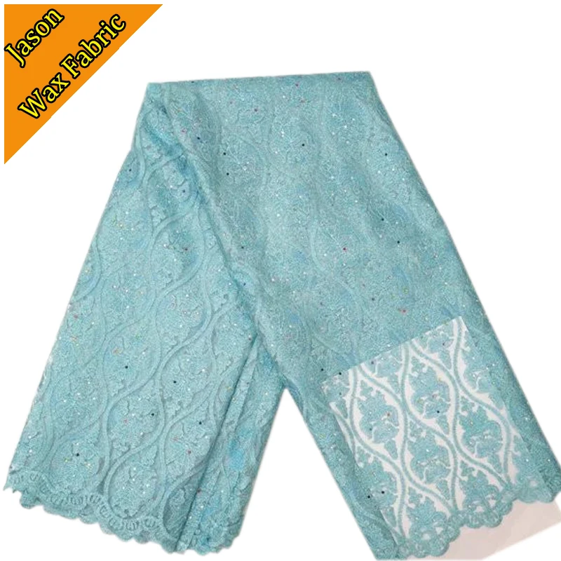 В нигерийском стиле кружевных тканей Франции Чистая кружево Африки кружевной