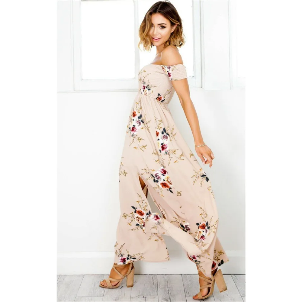 Платье с разрезом через плечи свободные летние платья принтом костюм Famale Vestidos