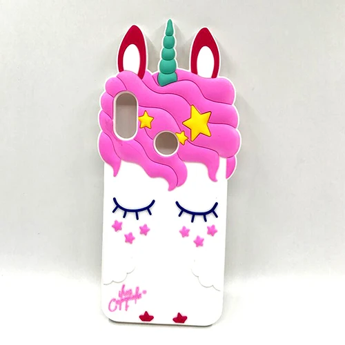 Unicorn White 3D мультяшный Мягкий силиконовый чехол для Xiaomi Redmi Note 6 Pro Чехол Единорог кошка Ститч мороженое Redmi Note6 Pro 6Pro чехол для телефона - Цвет: Unicorn White