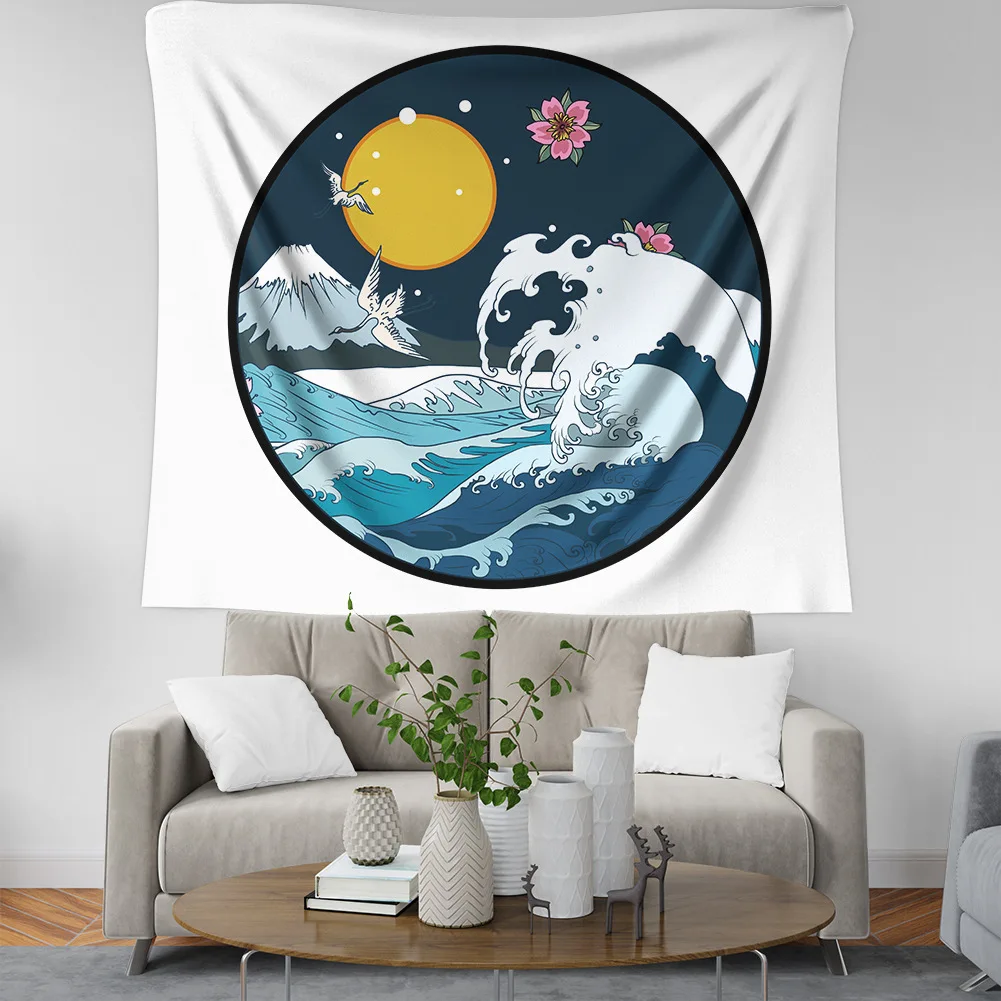 5 Волны печатных висит гобелены КИТ Arowana настенный гобелены Boho постельные покрывала йога коврики одеяло - Цвет: 5