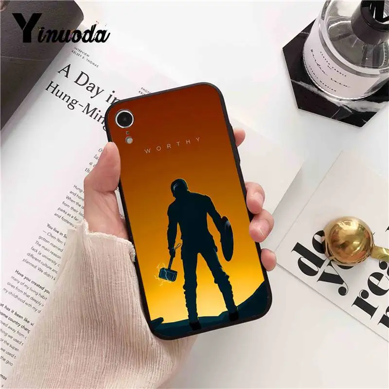 Чехол для телефона Yinuoda Marvel the Avengers Endgame Super hero Captain iPhone 8 7 6 6S 6plus X XS MAX 5 5S SE XR 10 11 pro max |