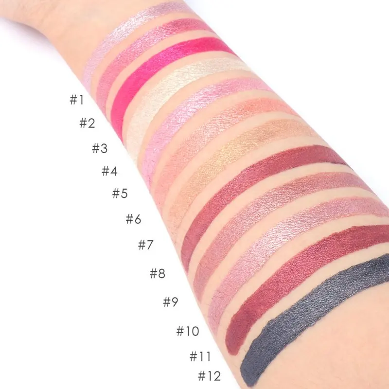 Горячая Распродажа 2017 водонепроницаемый блеск для губ не липкая металлическая