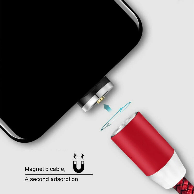 UGI 3 Упаковка Micro USB C Android Type Магнитный Быстрый зарядный кабель для iPhone 6 7 8 X Samsung Galaxy