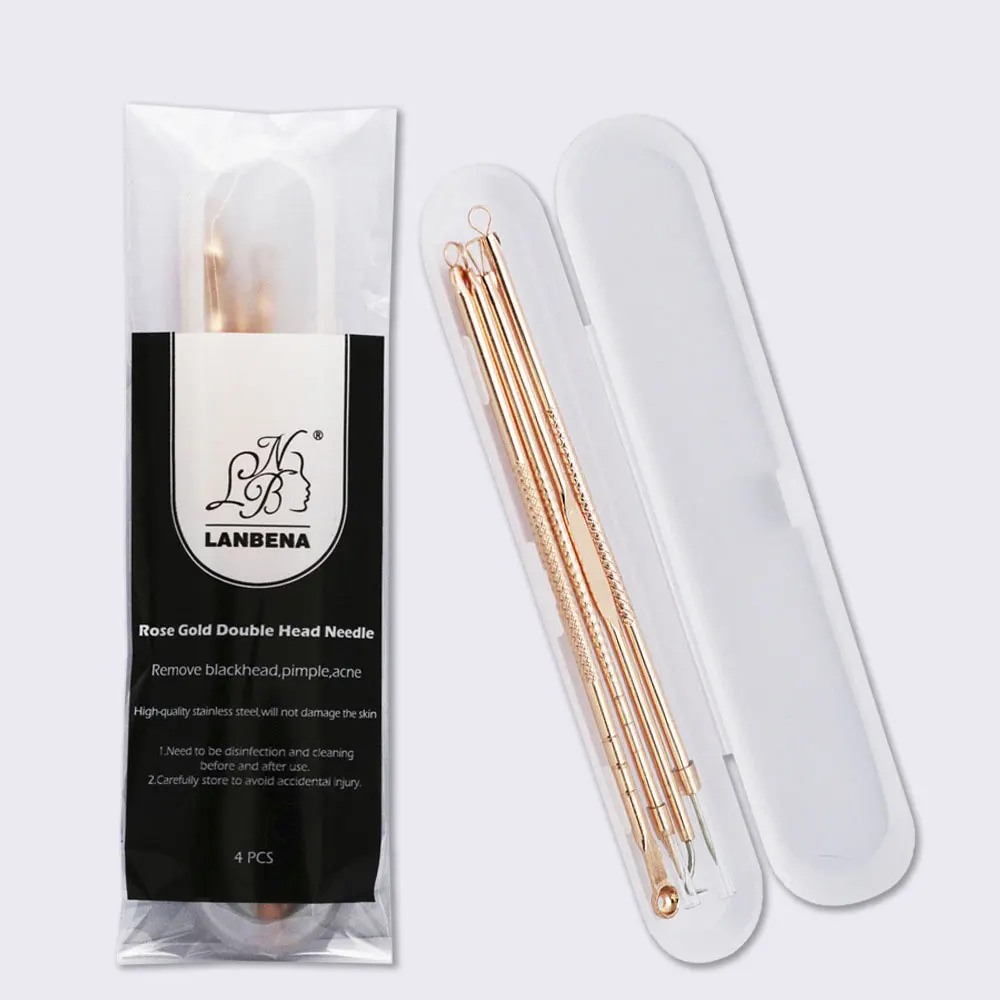 4 шт. Нержавеющая сталь угорь набор инструментов Профессиональный комедона Прыщ