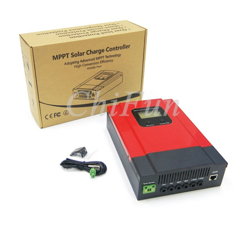 ESmart3 серия 20A/30A/40A/50A/60A MPPT контроллер солнечного заряда 12 В/24 В/36В/48В автоматическая