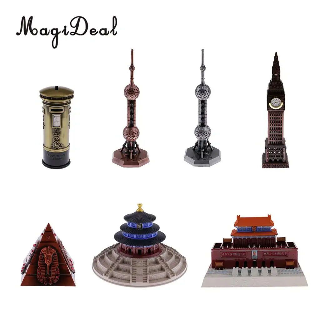 Металл 3D всемирно известное здание архитектурная модель домашний декор