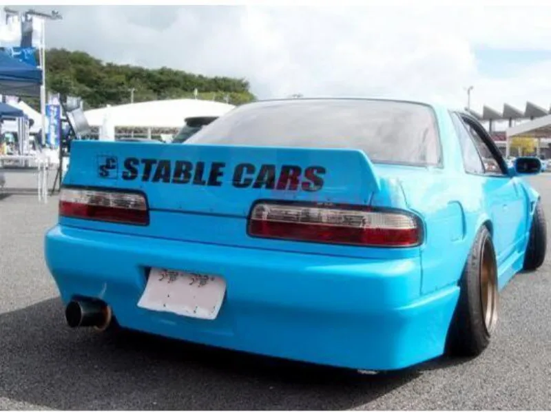 Спойлер Belakang Bebek задний спойлер крыло untuk FRP S13 PS13 Silvia Rocket Bunny Gaya Serat Kaca | Автомобили и