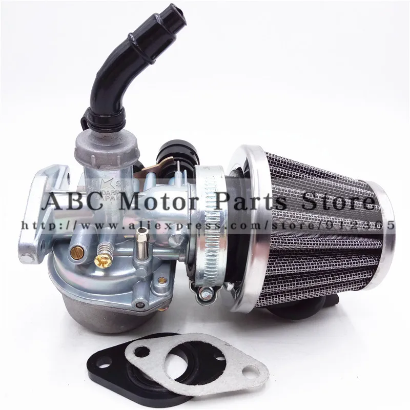 PZ19 19 мм карбюратор для мотоцикла 50cc 70cc 90cc 110cc 125cc ATV Dirt Bike Go Kart PZ22 22 ручной дроссель 35