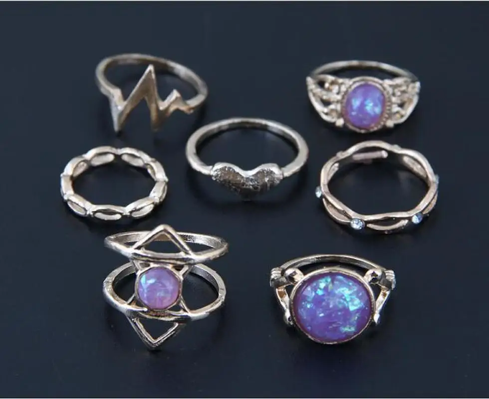 7 шт./компл. новый дизайн античные винтажные кольца для суставов палец женщин