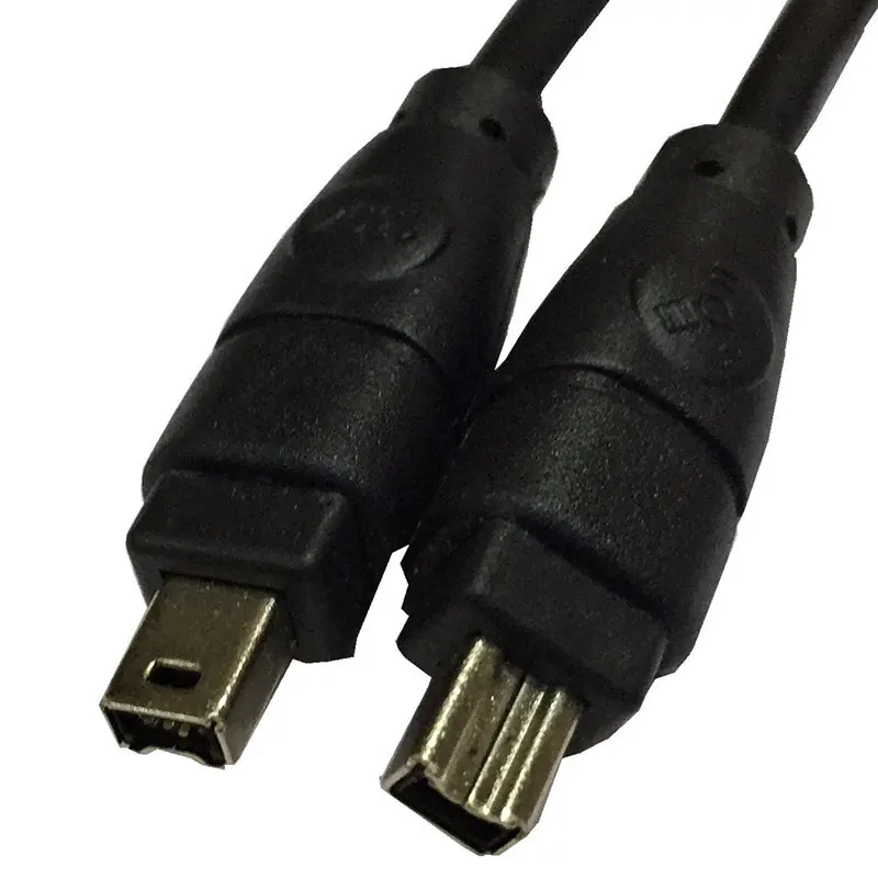Черный IEEE 1394 Firewire 400 to кабель 4 Pin/4 Pin Male/Male 6 FT|Компьютерные кабели и разъемы| |