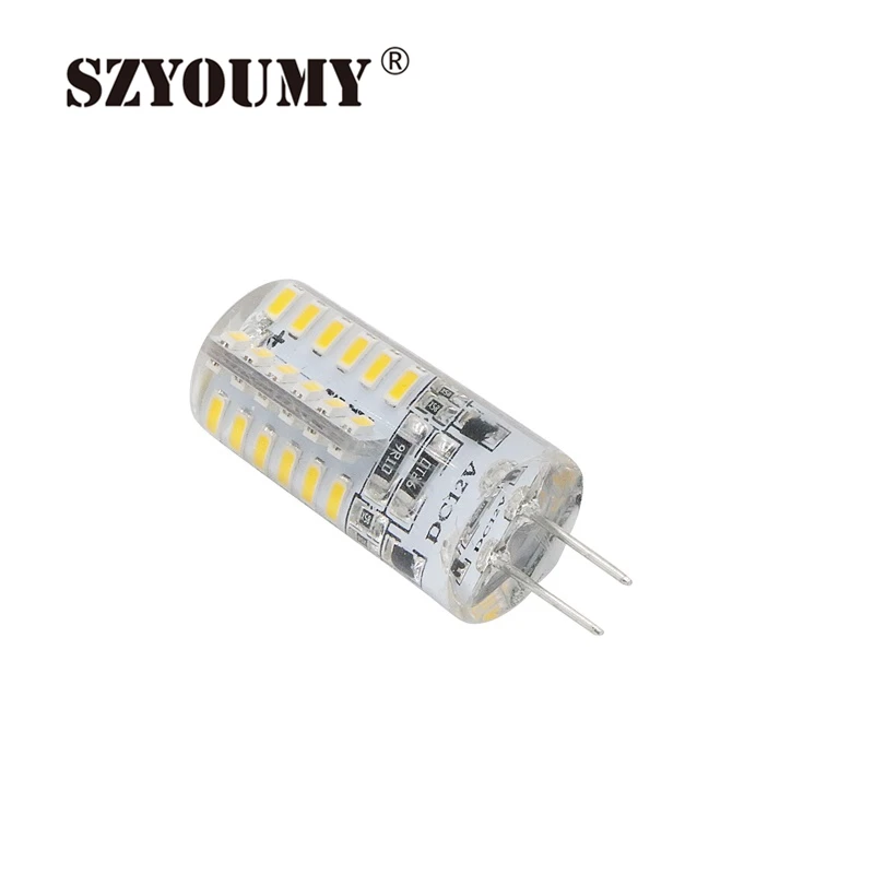 SZYOUMY G4 Базовая 48 Светодиодный ная лампа высокой мощности SMD3014 DC 12V белый/теплый