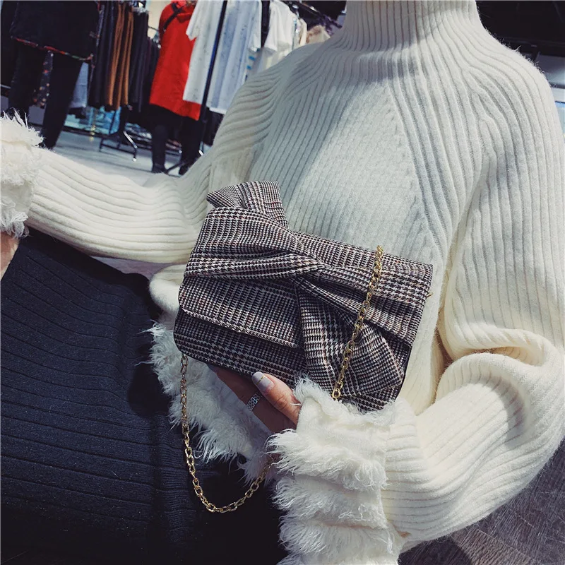 Youda Женская Классическая модная простая сумка на плечо с бантом оригинальная