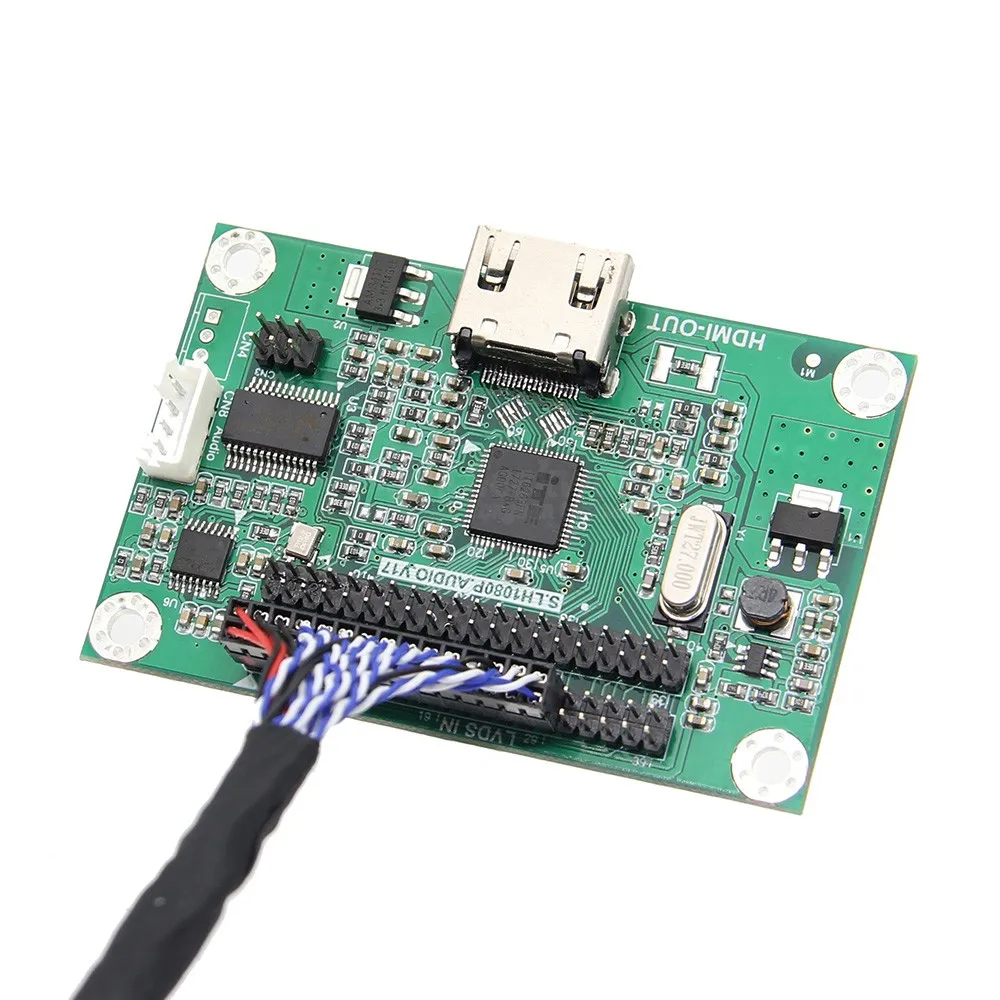 LVDS к HDMI адаптер плата конвертер совместим с разрешением 1080P