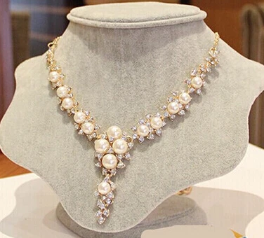 Женское Ожерелье чокер с искусственным жемчугом|chain necklace|designer necklacenecklace designer |