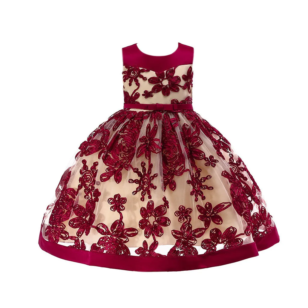 Для маленьких девочек одежда для детей хлопковое платье с цветочным принтом