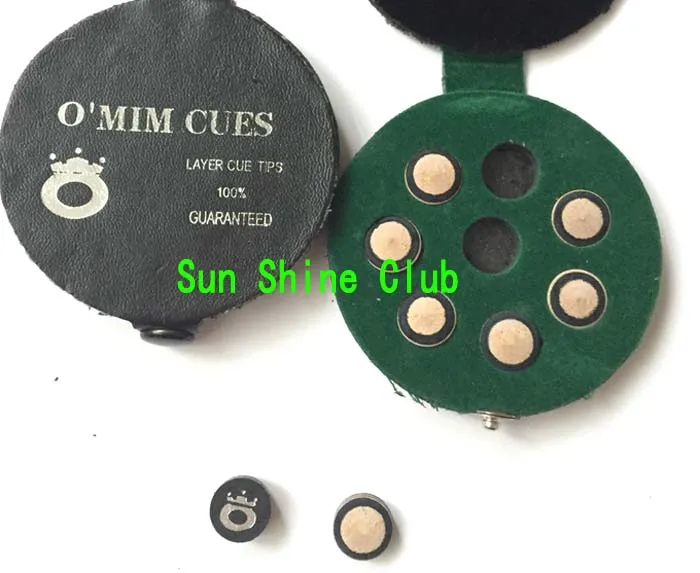 Бесплатная доставка 8 шт./лот 11 мм коричневый с черным цветом Omin Snooker кий