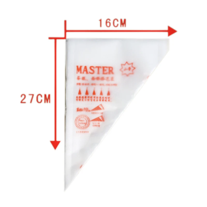 Новинка 100 шт./упак. 3 размера одноразовый кондитерский мешок для глазирования