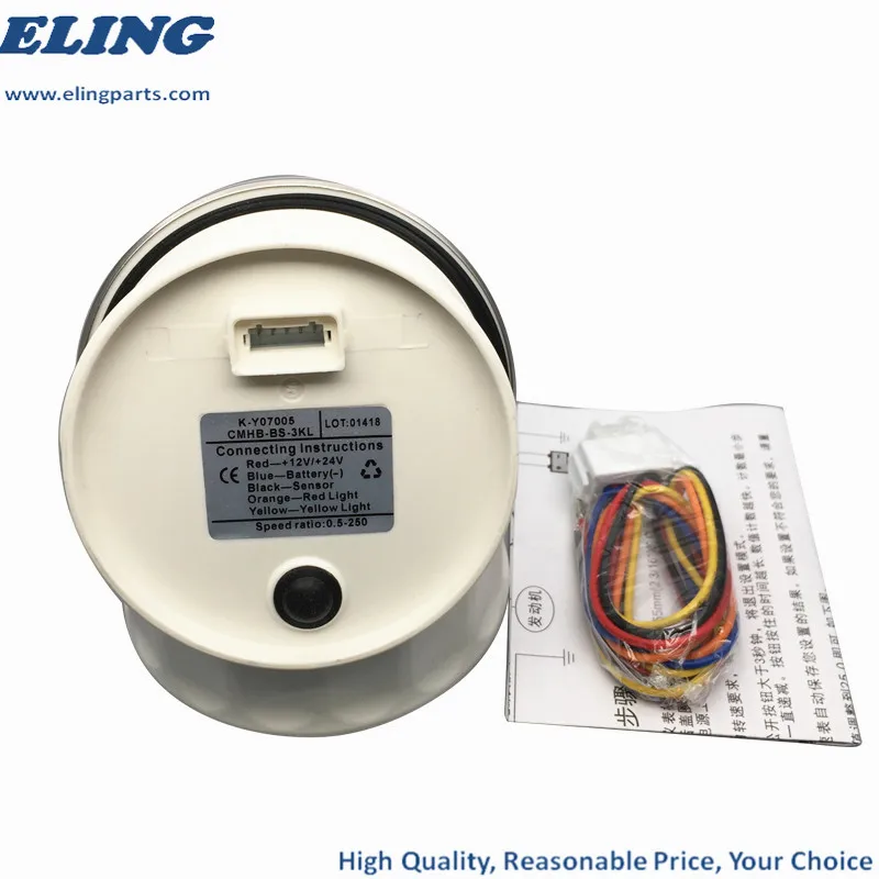 KUS 85 мм VDO аналоговый автометр Морской Тахометр RPM Датчик 3000 об/мин с песочником