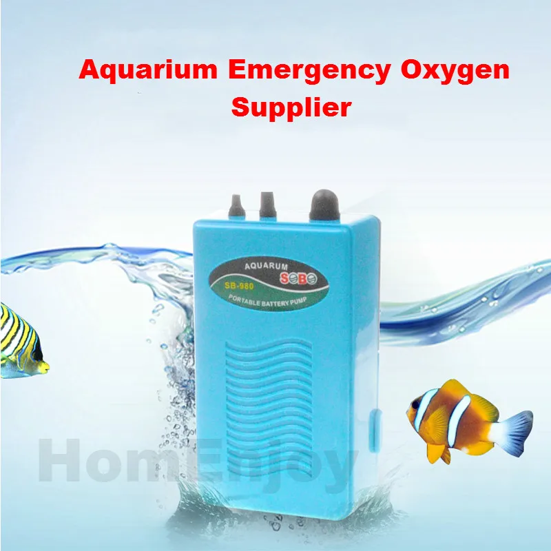 Портативный DC вход аквариумный воздушный насос работающий на батарейках для