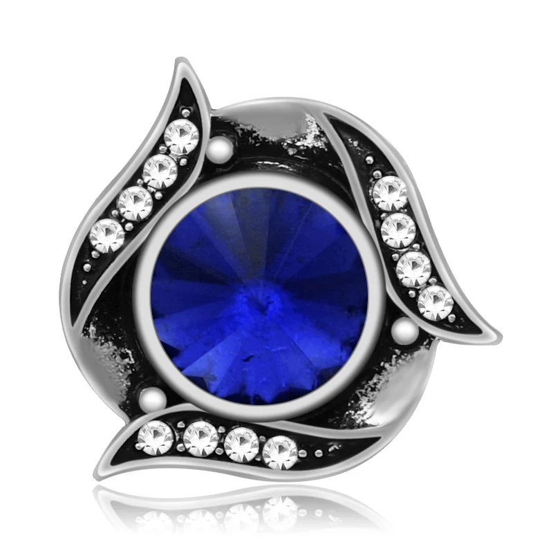 Новые красивые круглые элегантные 18 мм кнопки Стразы подходят для ожерелье