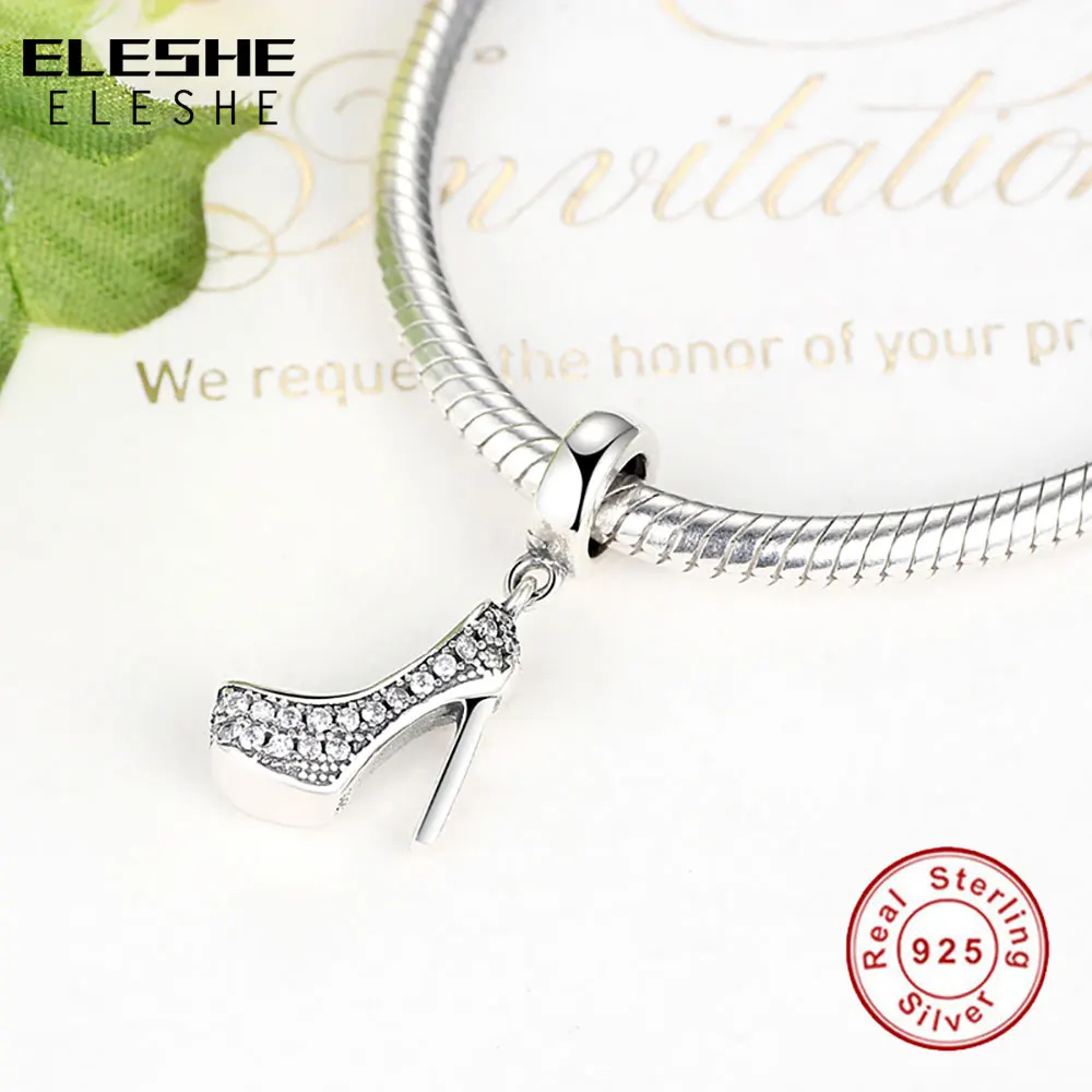 Fit оригиналу Pandora Браслет Стерлингового Серебра 925 Туфли На Высоком Каблуке