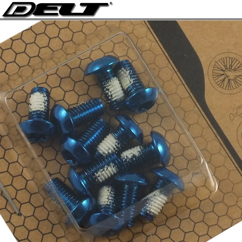 6 цветов M5x10mm MTB горная дорога Велоспорт велосипед головной диск тормозной ротор