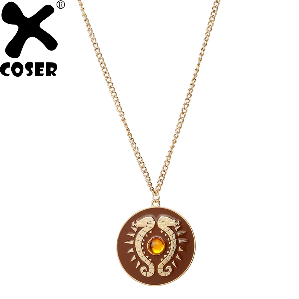 XCOSER легенда о Зельде: ожерелье с подвеской в виде щита реквизит для косплея