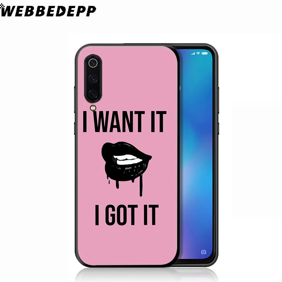 WEBBEDEPP мягкий чехол с красными сексуальными губами для девочек Xiaomi Mi 9T 9 8 SE 6 A1 A2 A3 Lite
