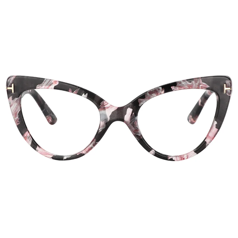 FP0330-04 Pink Flora Zeecool женские Супер Винтаж Кошачий глаз очки рамки Кристин FP0330 - Цвет оправы: FP0330-04 Pink Flora