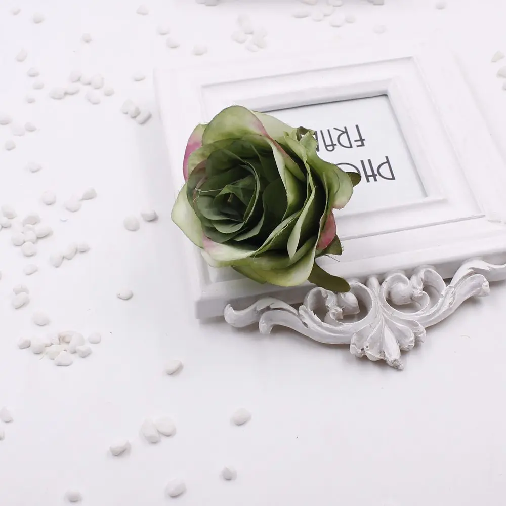 1 шт./лот искусственные шелковые цветы 8 см цветущие розовые украшения для свадьбы