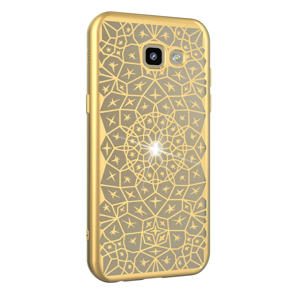 DAGUDON Luxury Diamond Case For Samsung Galaxy A5 2017 Silicone gold Shiny soft Back Cover Phone Cases A520 |