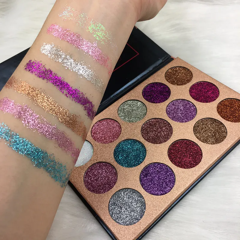 BEAUTY GLAZED 15 полноцветных матовых алмазных теней для век палитра Профессиональные