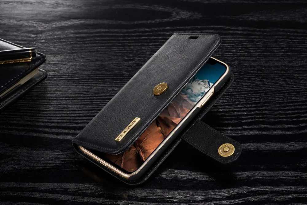DG. MING кожаный чехол для iPhone 6 6s 7 8 Plus X XR XS Max чехол для Coque iPhone 7 Магнитный откидной Чехол кошелек чехол для телефона оболочка