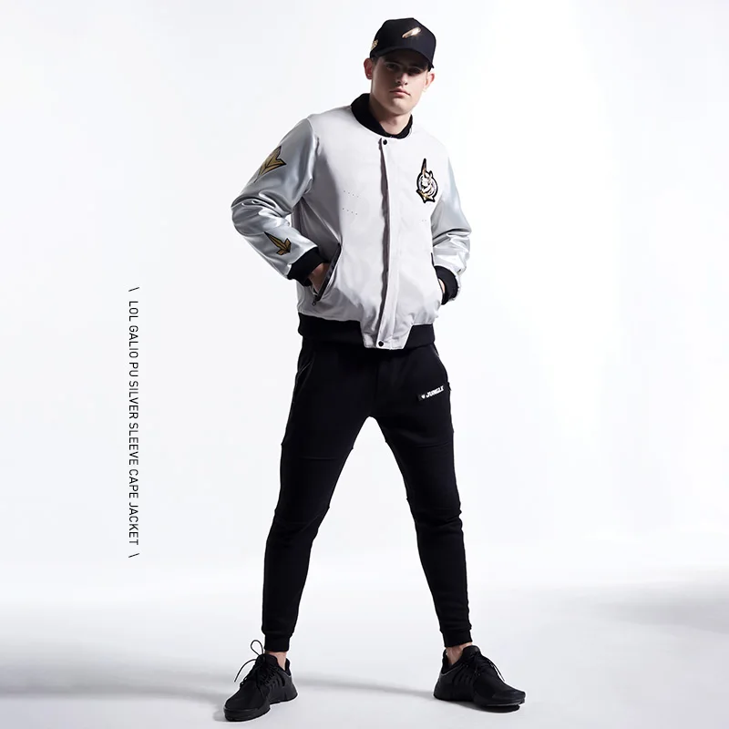 Tee7 Game Bomber Jacket For Men Hot Sale Coat PU Sleeve Patchwork Outwear Hip Hop Warm Windbreaker Brand Clothing | Мужская одежда