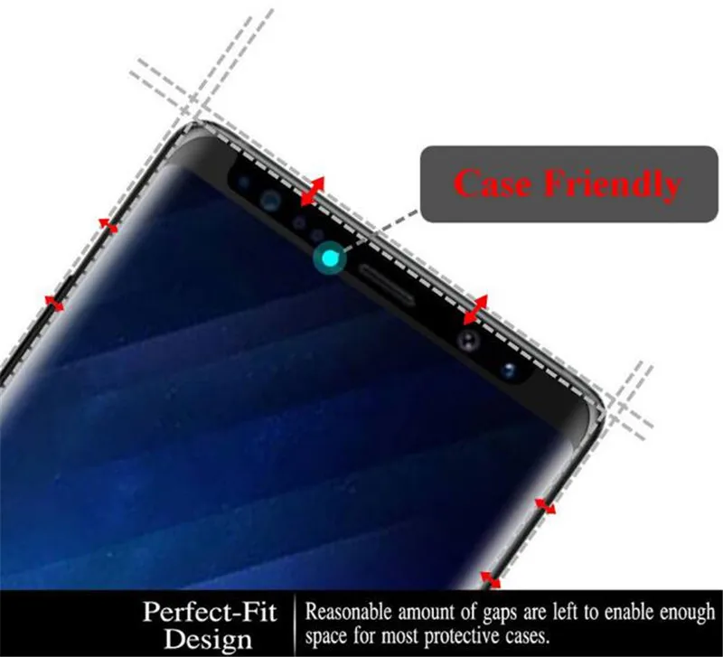 10 шт./Лот 3D полное клейкое закаленное стекло S9 для SAMSUNG Защитная пленка экрана с