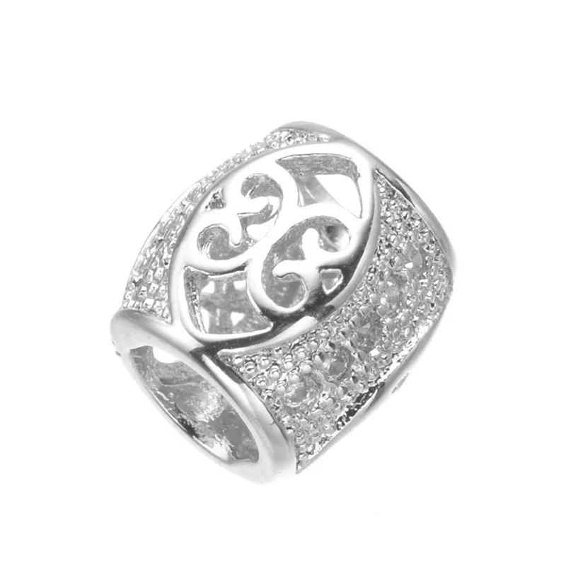 2017 популярный дизайн 3 цвета микро паве Сияющий кубический цирконий Большой