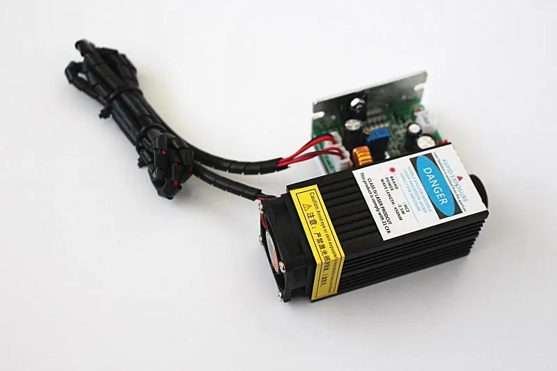 Бесплатная доставка diy лазерная Высокая мощность 450нм Синяя головка модуль co2