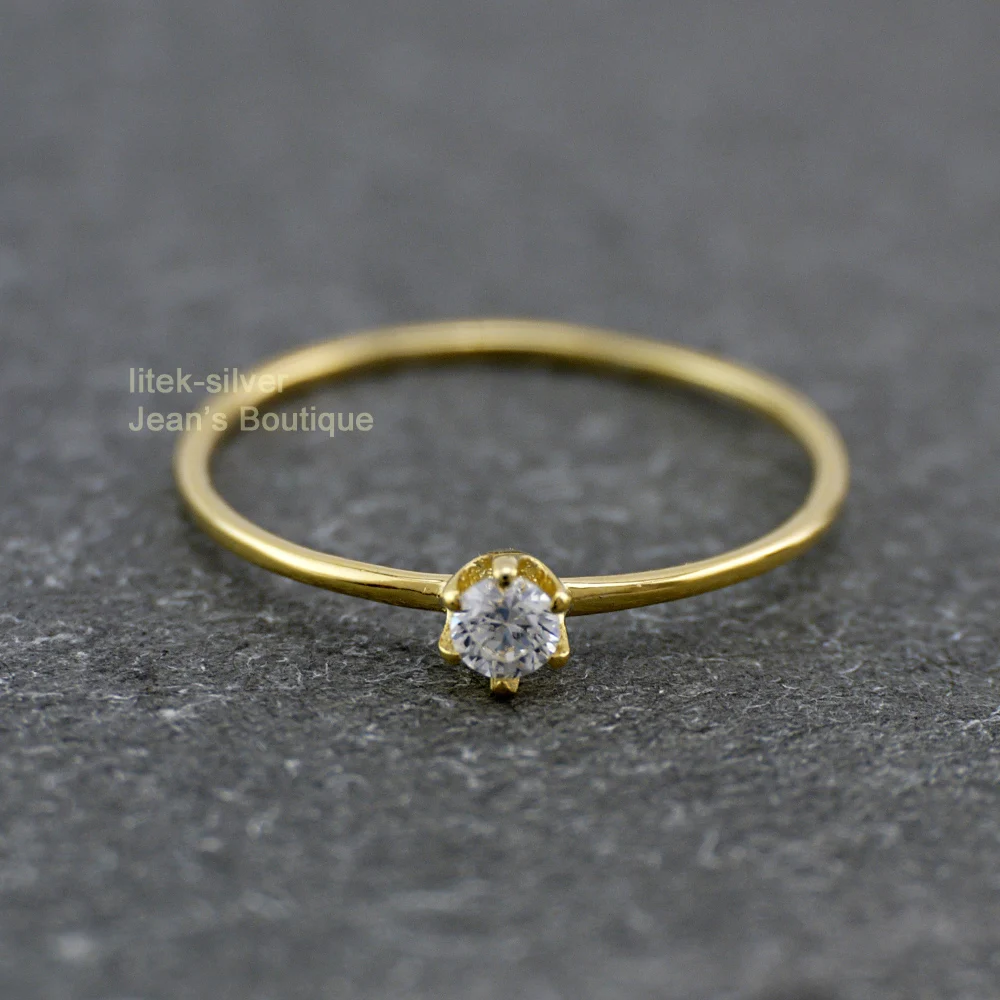 Женское составное кольцо средней длины с тонкими фианитами|ring women|stackable rings925 sterling