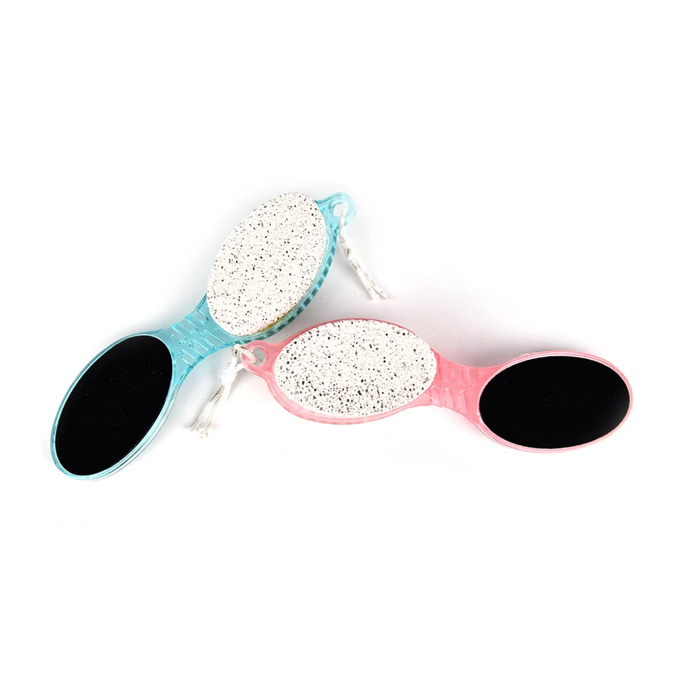 

4 in 1 Foot Pumice Grinding Feet Stone Scrubber Care Callus Brush Pedicure Exfoliate Remover Two sides Cleaning dust dead skin