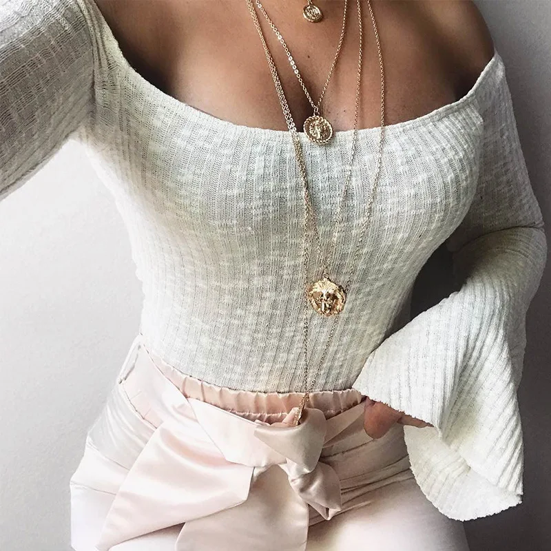 Off Shoulder Ribbed трикотажные Сексуальная боди женский, черный с v-образным вырезом летние тонкий комбинезон Для женщин s комбинезон зимний одноцветное боди