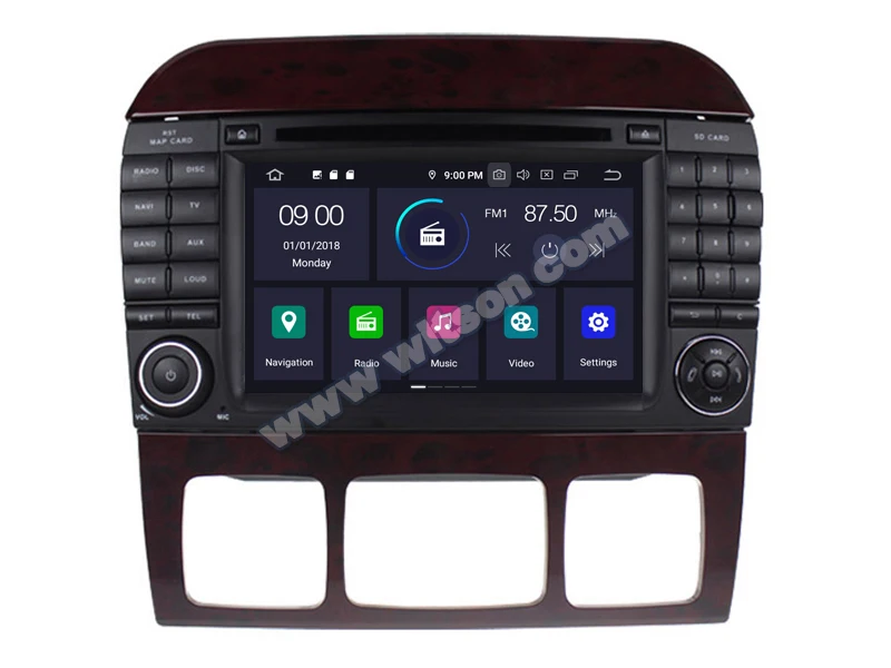 WITSON Android 10 0 автомобиля DVD GPS радио для MERCEDES-BENZ S CLASS S-W220/S280/S320/S350 аудио-система с gps