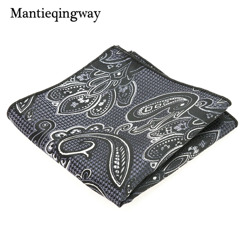 Mantieqingway Бизнес Повседневный Свадебный Галстук платок Запонки Наборы для мужчин